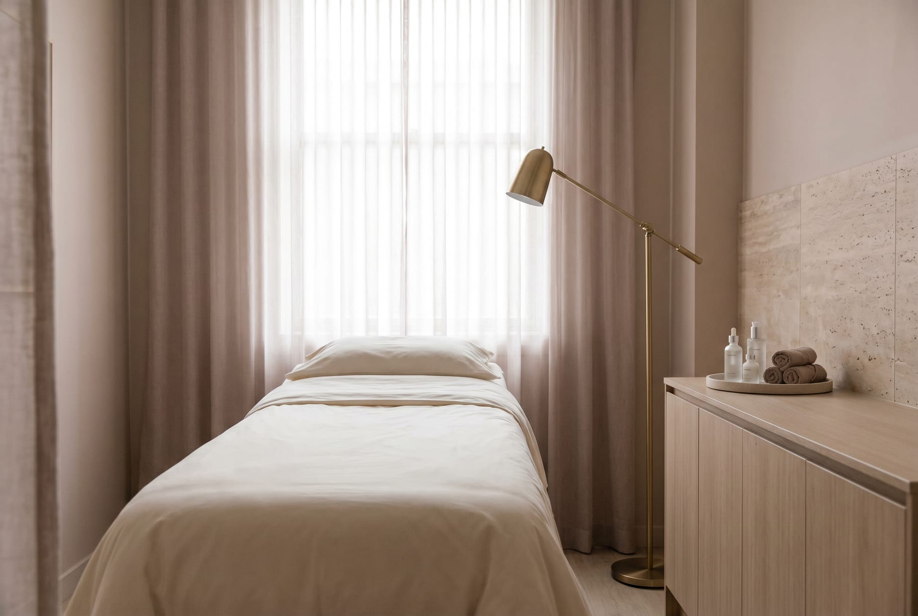 Treatment room at Salz Hair & Aesthetics